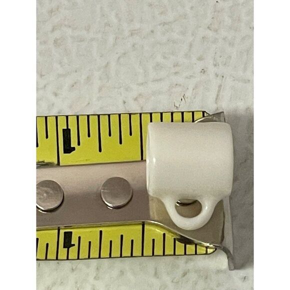 Vintage Miniature White Ceramic Coffee Mug With name Al Spell Out Dollhouse - Picture 2 of 5